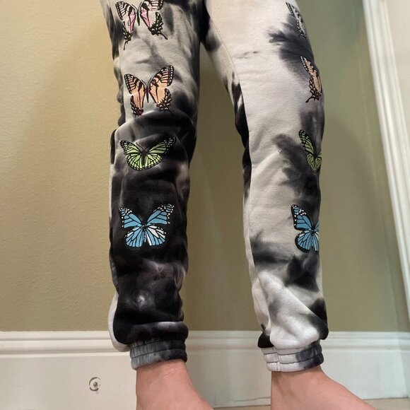 RUE 21 Butterfly Tie Dye Sweat Pant Joggers Lounge Pants - size XS - Picture 3 of 4